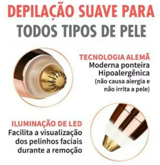 Caneta Depiladora Elétrica de Sobrancelha