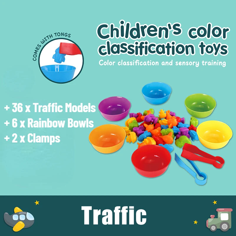 Brinquedo de Cores e formas Montessori (Educativo)