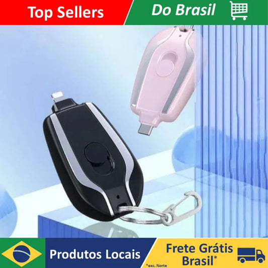 Chaveiro carregador portátil