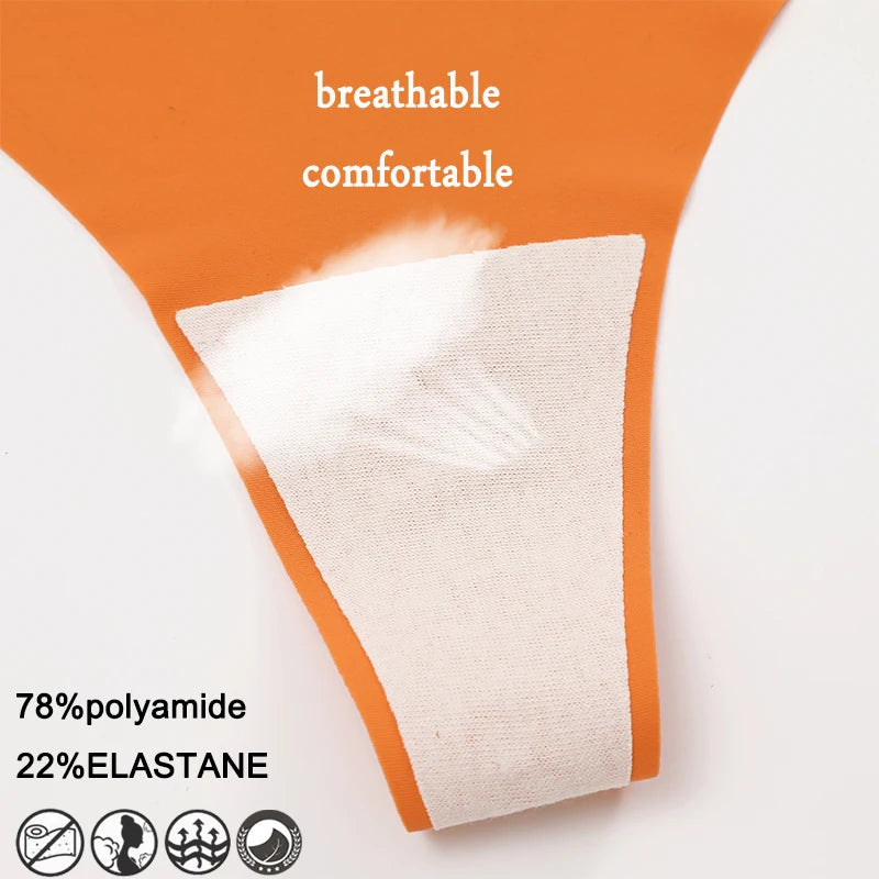 Lingerie sem costura de cintura baixa - 3 peças