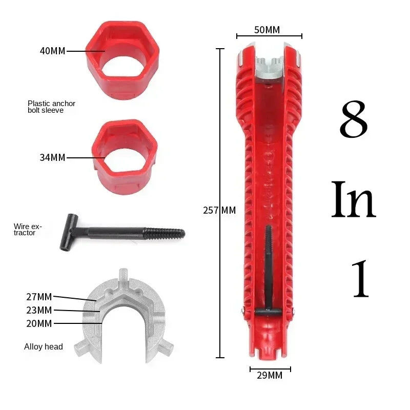 Chave Hidráulica 8 em 1